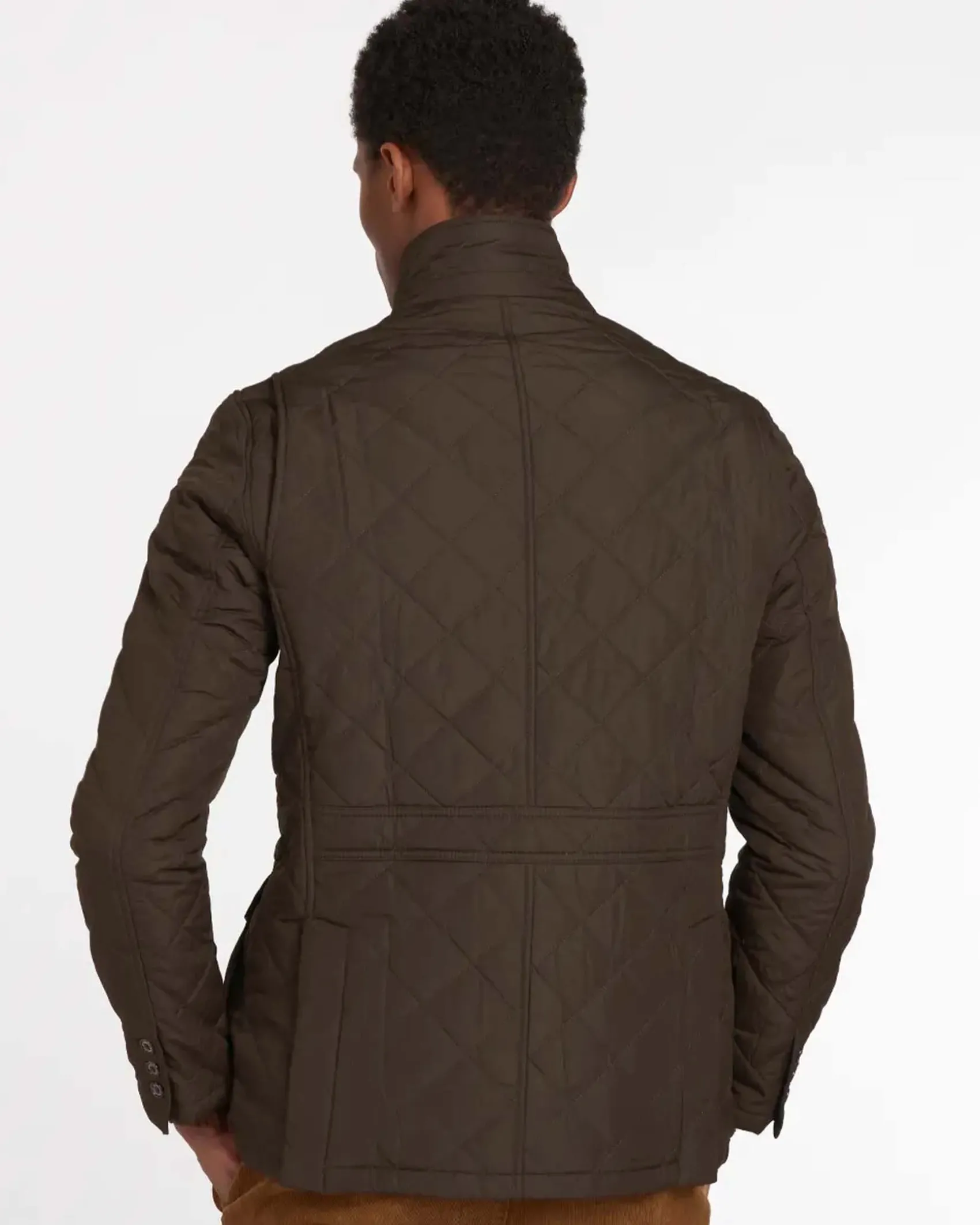 Giacca Barbour Quilted Lutz color fango