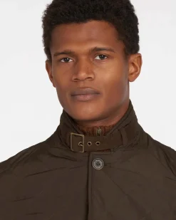 Giacca Barbour Quilted Lutz color fango