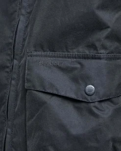 Giacca bomber Barbour Modern Royston grigio antracite in cotone cerato