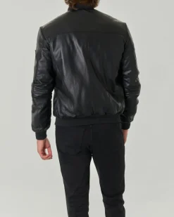 Giacca bomber Sands Peuterey nera in pelle