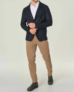 Giacca maglia Paul Baker blu in misto lana