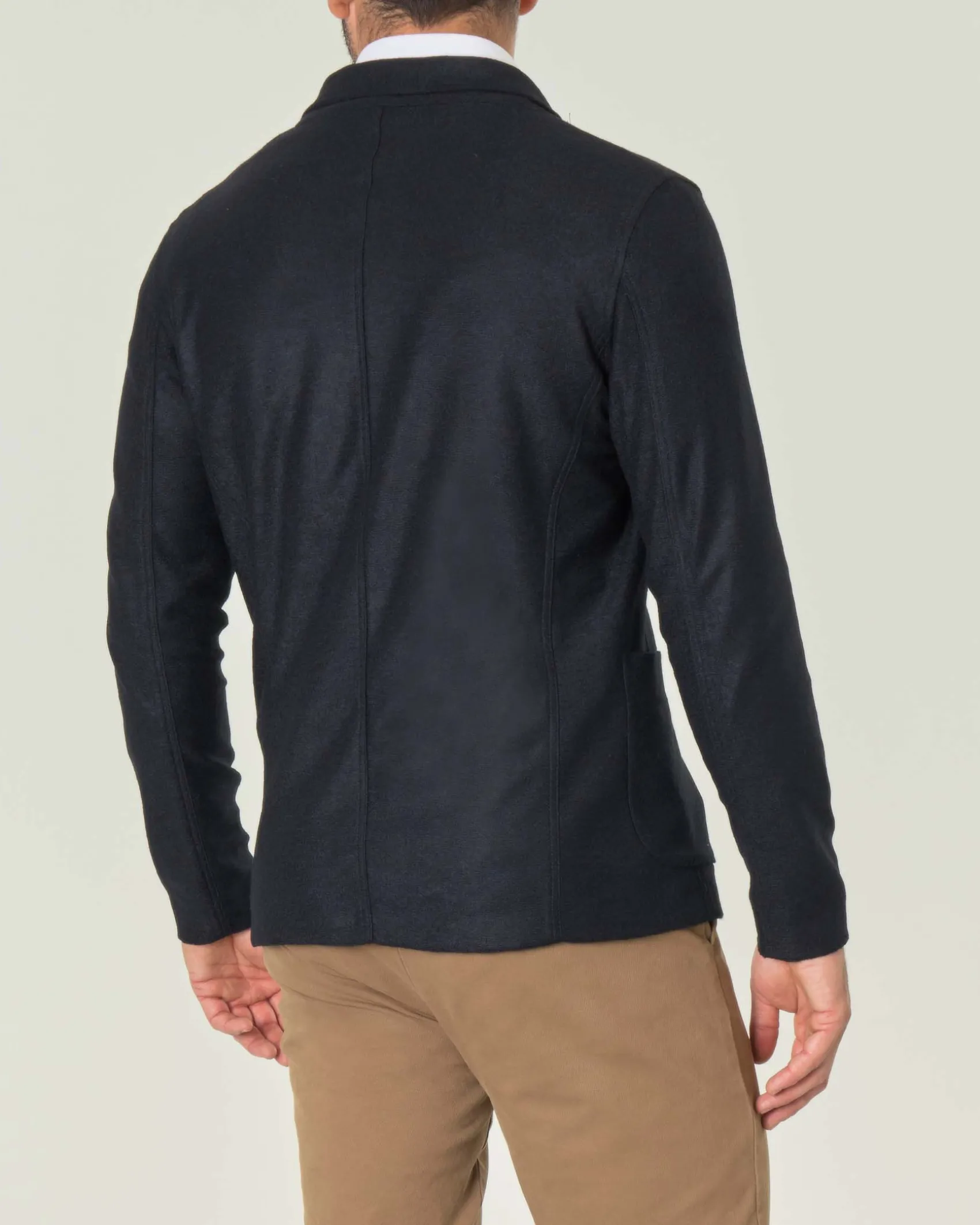 Giacca maglia Paul Baker blu in misto lana
