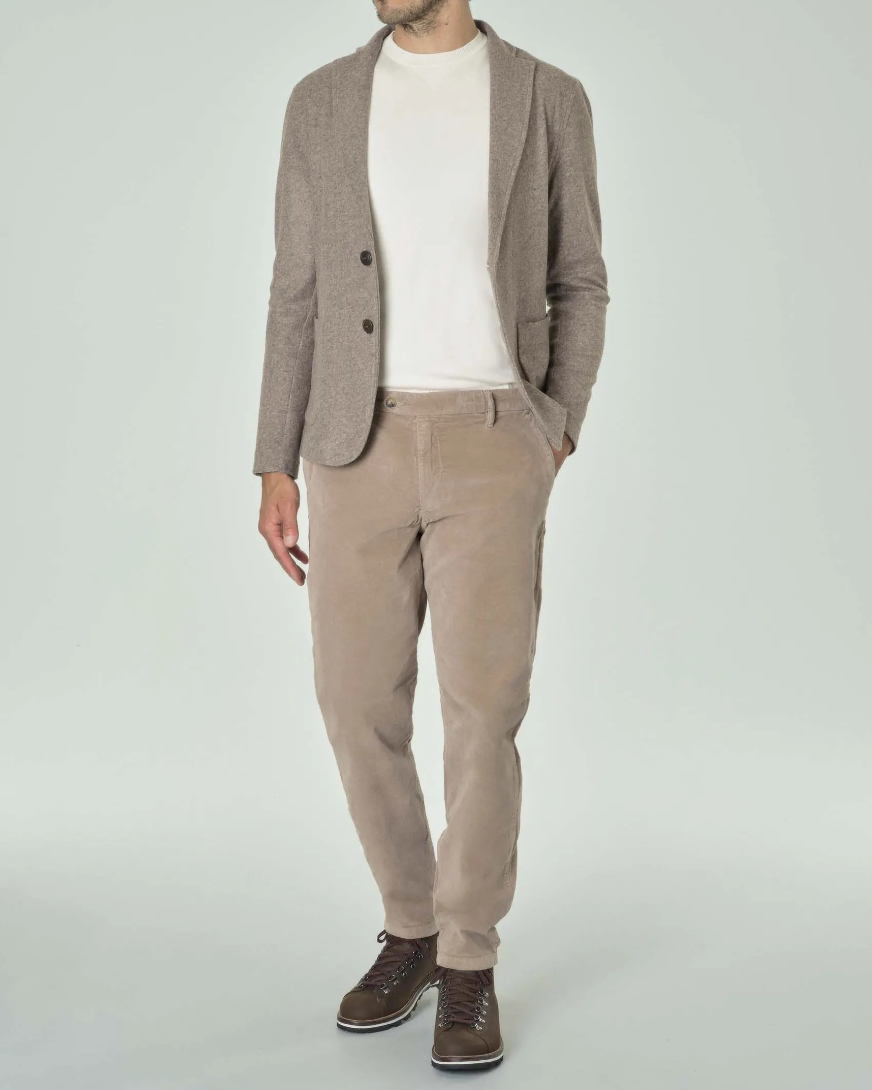 Giacca maglia Paul Baker beige in misto lana