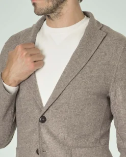 Giacca maglia Paul Baker beige in misto lana
