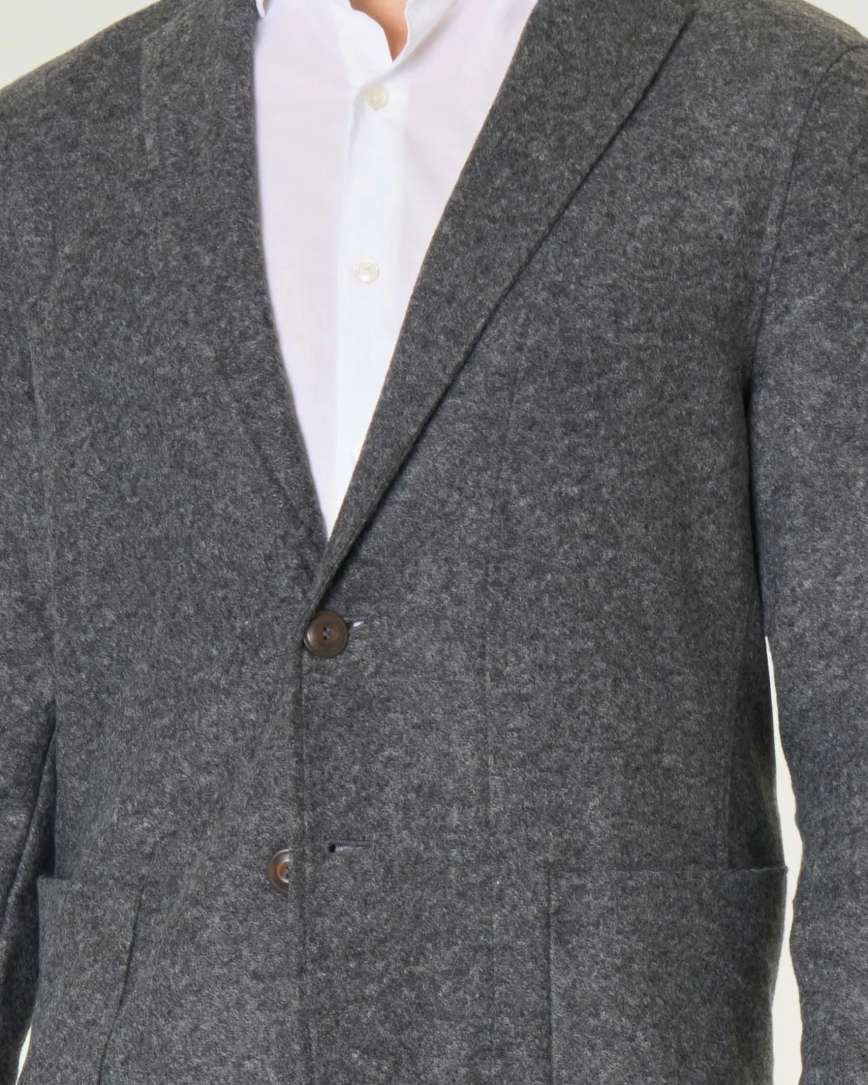Giacca maglia Paul Baker grigia in misto lana