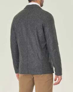 Giacca maglia Paul Baker grigia in misto lana