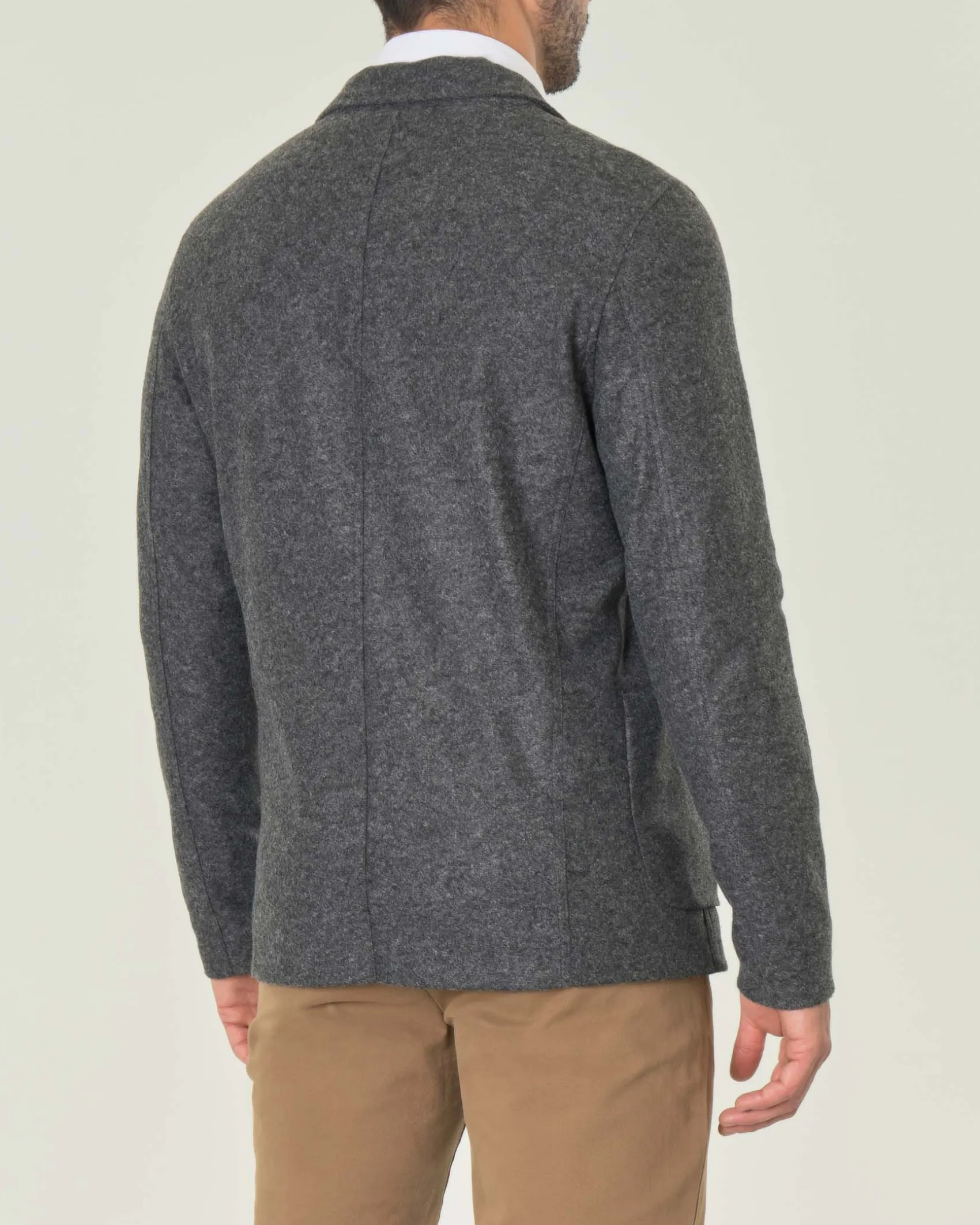 Giacca maglia Paul Baker grigia in misto lana