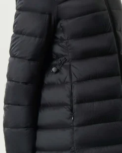 Giaccone nero reversibile Emme Marella in tessuto downproof antigoccia e lato interno trapuntato
