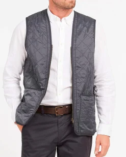 Gilet interno Barbour Polar Quilt blu trapuntato a rombi