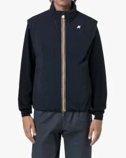 Gilet K-way Valen Plain Warm blu in misto nylon idrorepellente