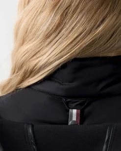 Gilet nero Colmar Originals con parte frontale a trapuntatura orizzontale