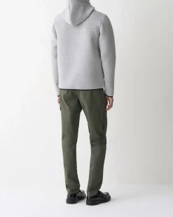 Giubbino Colmar Originals grigio in tessuto stretch simil neoprene con cappuccio