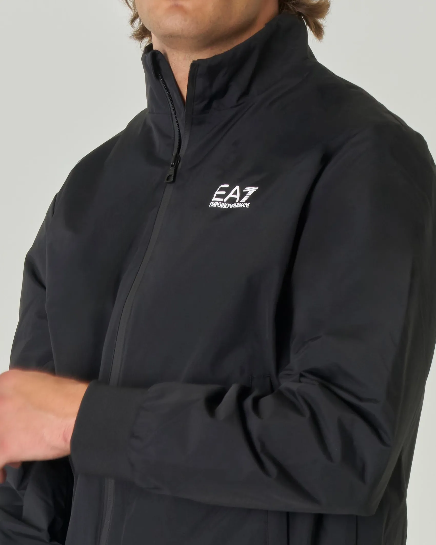 Giubbino sailor EA7 nero con zip termonastrata