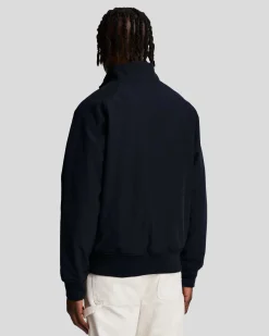 Giubbino sailor Lyle & Scott blu navy in softshell con interno in pile