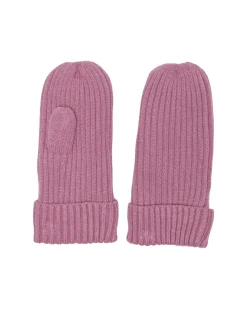Guanto manopola Kids Only rosa antico a costine