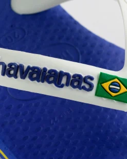 Havaianas Baby Brasil Logo blu royal con fascetta bianca