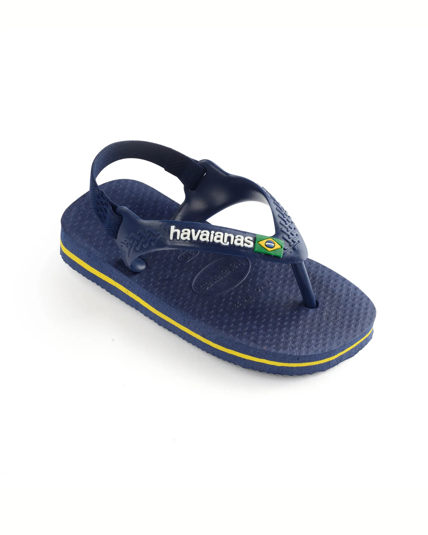 Havaianas Baby Brasil Logo blu con logo bianco
