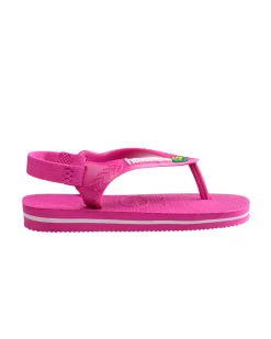 Havaianas Baby Brasil Logo II fucsia con logo bianco
