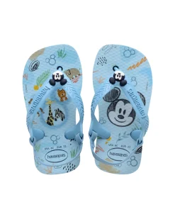 Havaianas Baby Disney Class azzurre a fantasia Topolino con elastico