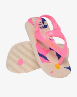 Havaianas Baby Mini Me con fiori multicolor ed elastico sul retro