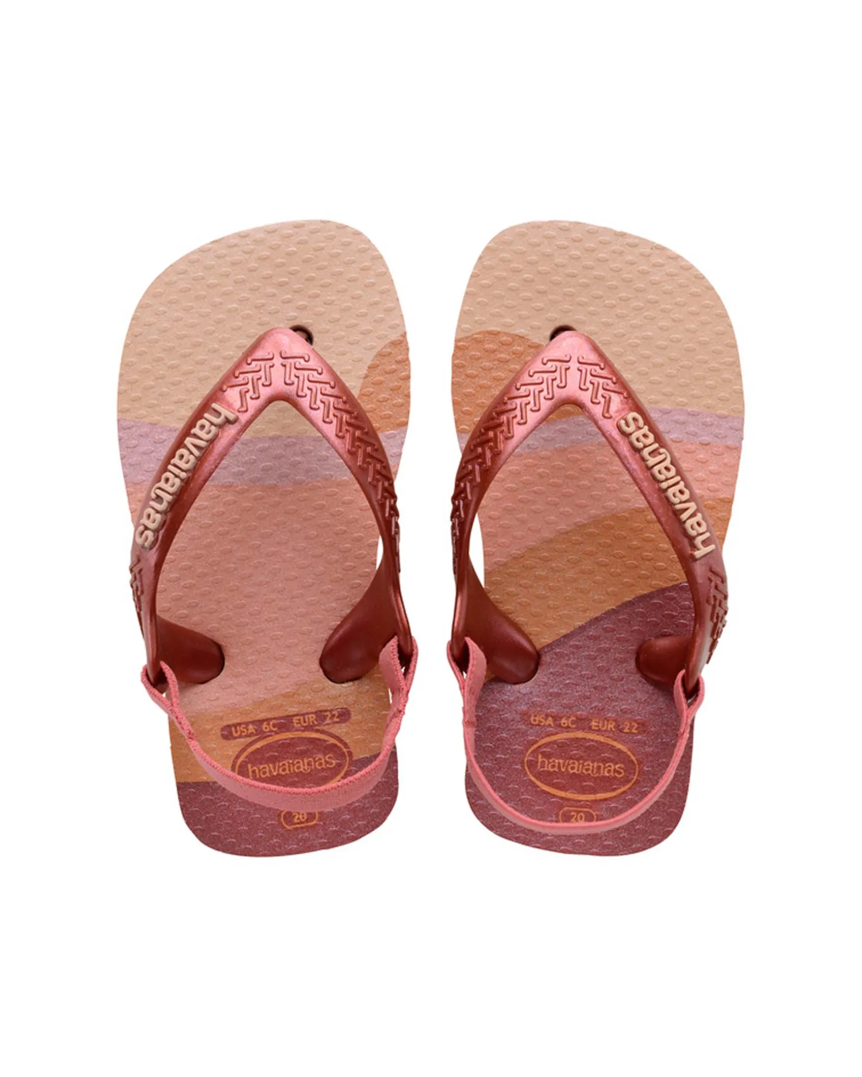 Havaianas Baby Mini Me rosa sfumato con elastico