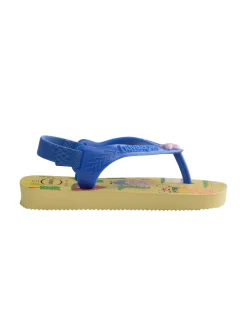 Havaianas Baby Peppa Pig verde lime con fascetta celeste