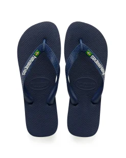 Havaianas Brasil logo blu con logo bianco