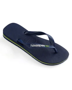 Havaianas Brasil logo blu con logo bianco