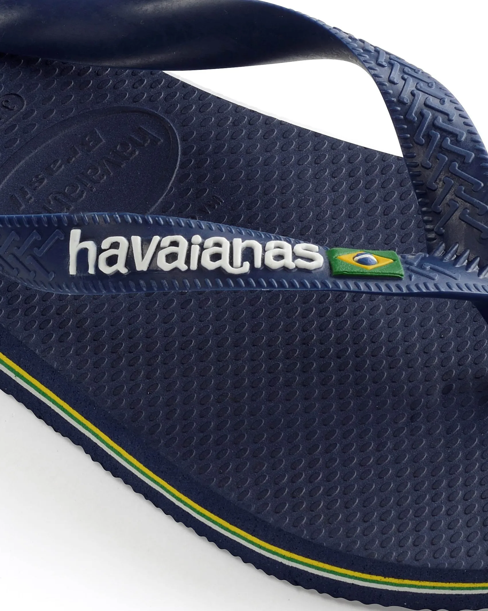 Havaianas Brasil logo blu con logo bianco