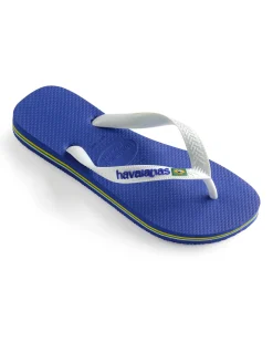 Havaianas Brasil logo blu royal con fascetta bianca