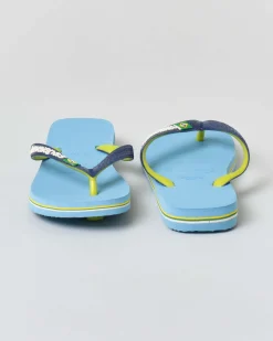 Havaianas Brasil Mix azzurra con fascetta verde e blu