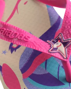 Havaianas Kids Fantasy con stampa unicorno e cinturino fucsia