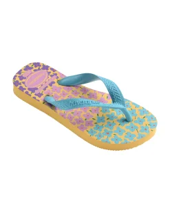 Havaianas Kids Flores a fantasia floreale multicolore e fascetta azzurra