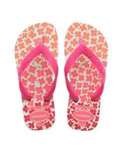 Havaianas Kids Flores a fantasia floreale multicolore e cinturino fucsia