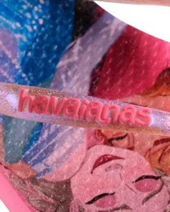 Havaianas Kids Slim Frozen con stampa Anna e Elsa e fascetta effetto metallizzato