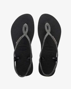 Havaianas Luna Premium II rnera con fascetta glitter incrociata e cinturino