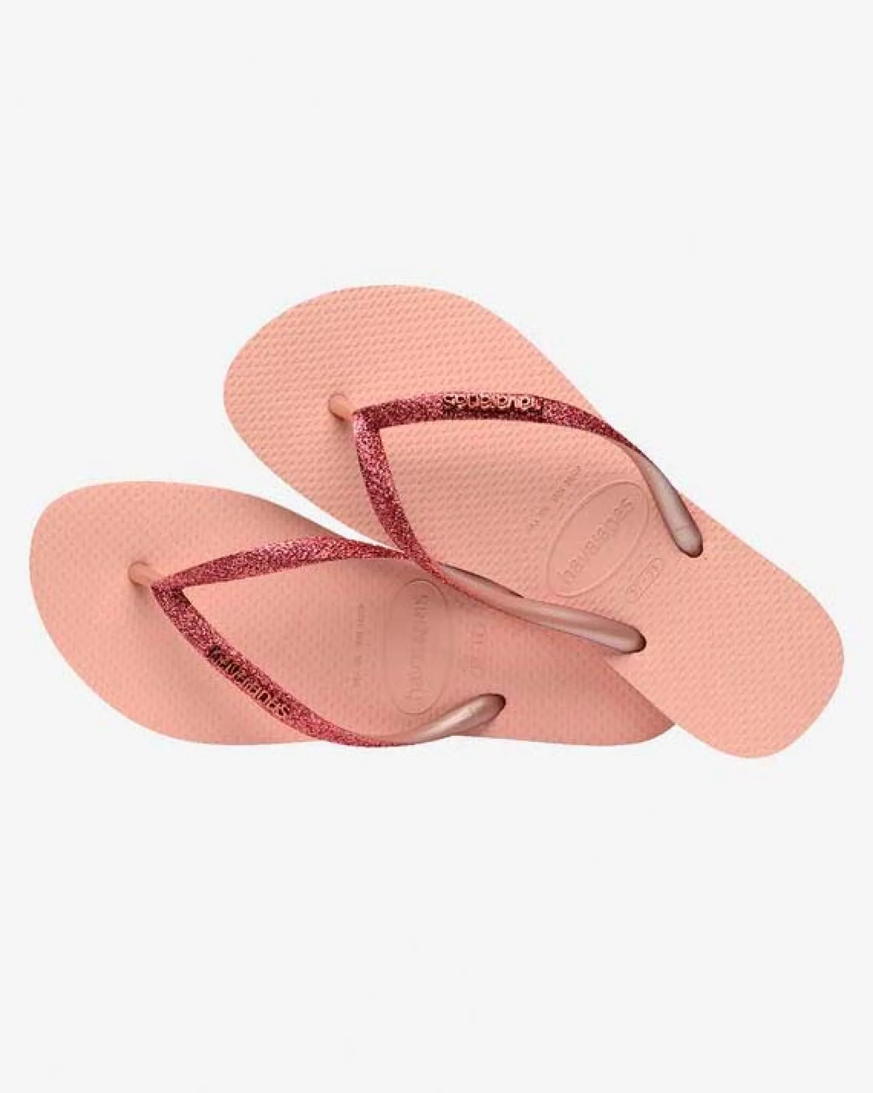 Havaianas Slim Glitter II rosa con fascetta glitterata