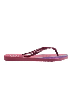 Havaianas Slim Palette Glow a blocchi di colore rosa e viola con glitter