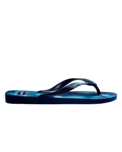 Havaianas Top Camu blu con logo azzurro