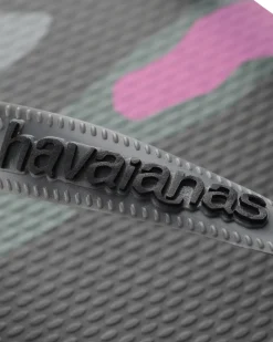 Havaianas Top Camu con stampa camouflage viola nera e militare