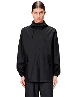 Impermeabile a eskimo Fishtail Jacket Rains nero in tessuto tecnico