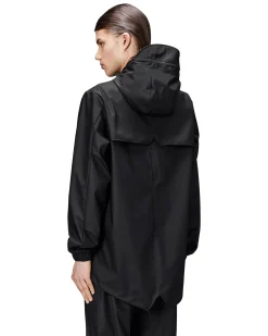 Impermeabile a eskimo Fishtail Jacket Rains nero in tessuto tecnico