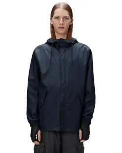 Impermeabile a eskimo Fishtail Jacket Rains blu in tessuto tecnico