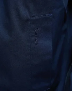 Impermeabile Barbour Lorden blu in misto cotone