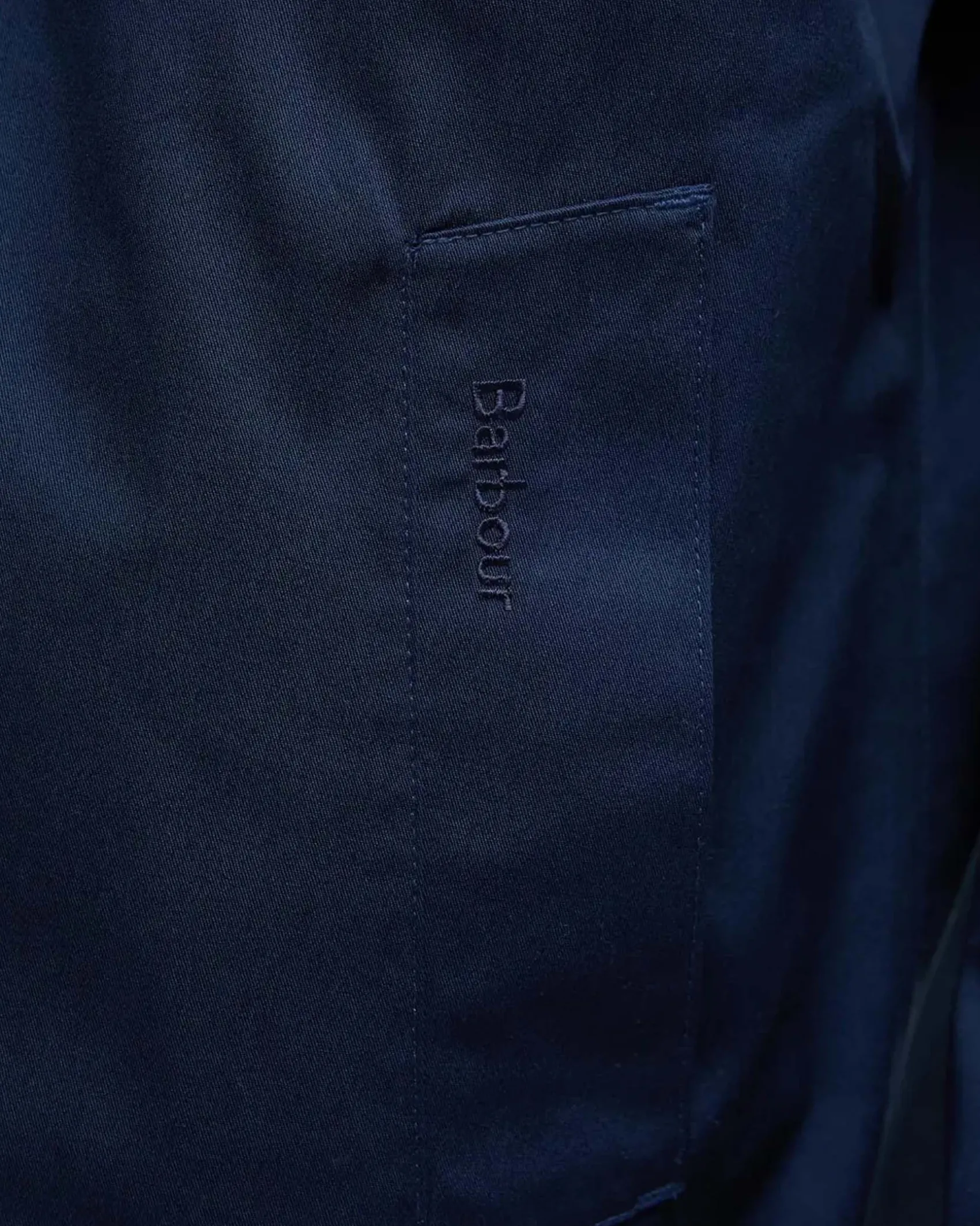Impermeabile Barbour Lorden blu in misto cotone