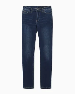 Jeans Armani Exchange blu medium wash in cotone elasticizzato