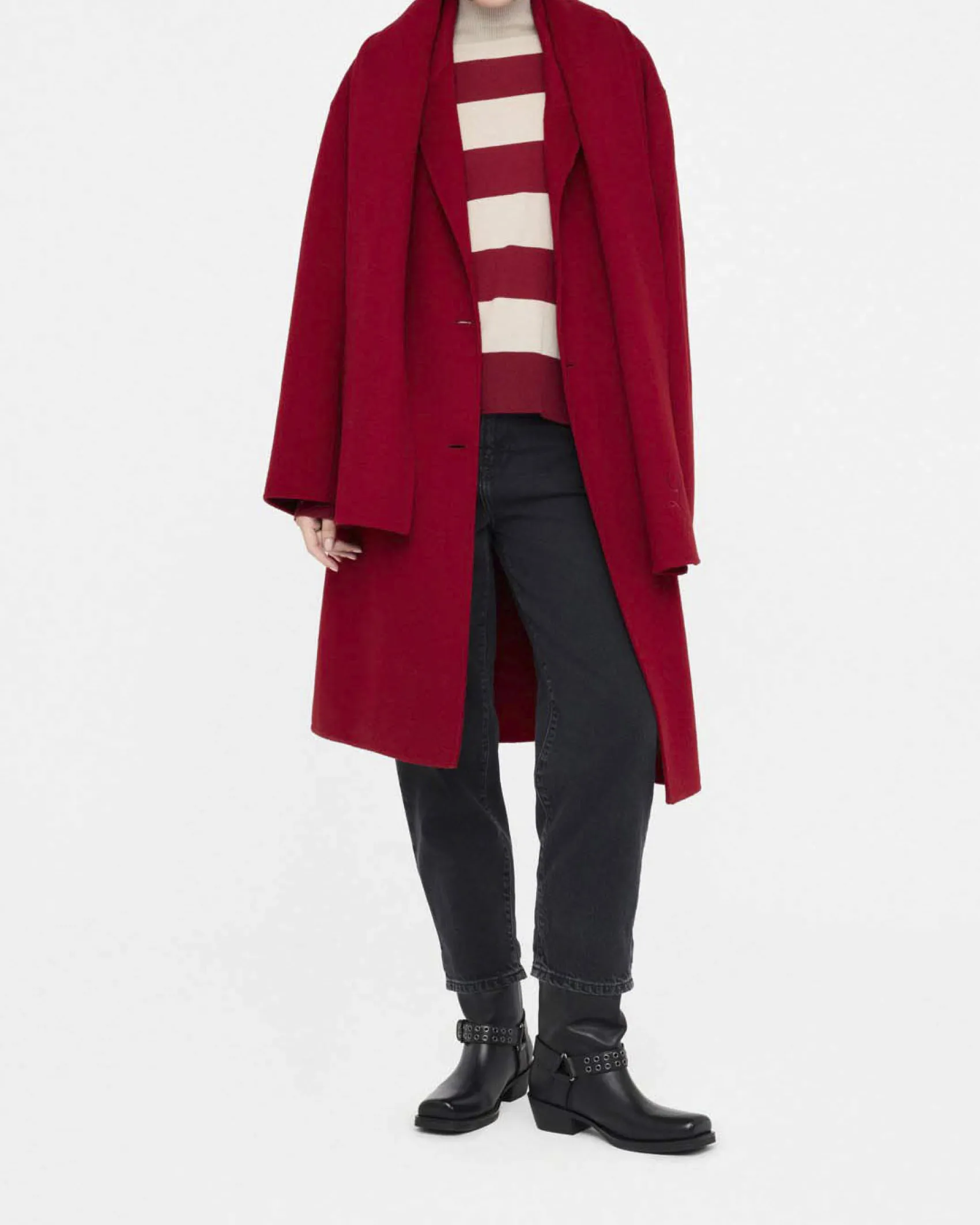 Jeans boyfriend Liu Jo Jeans nero in cotone con tasca in rilievo