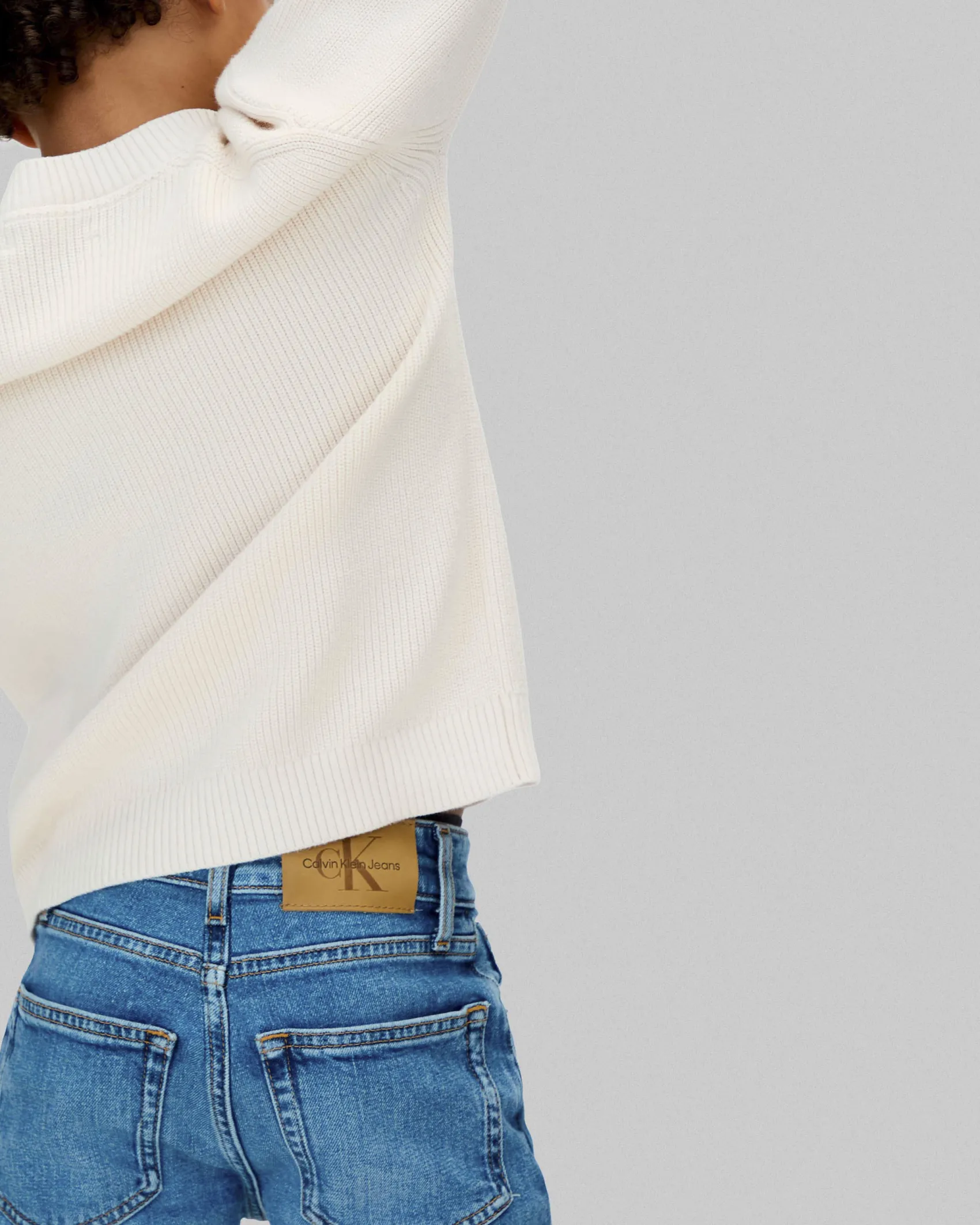 Jeans Calvin Klein regular fit lavaggio medio stone washed