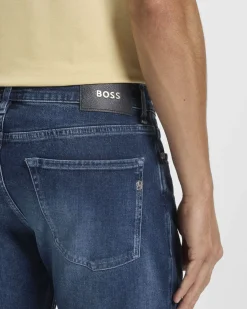 Jeans Delaware Boss slim-fit lavaggio medio stone washed