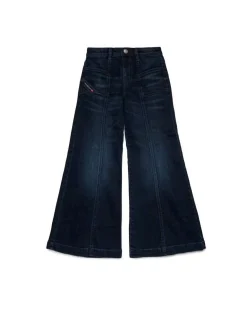 Jeans Diesel super flare lavaggio blu stone washed